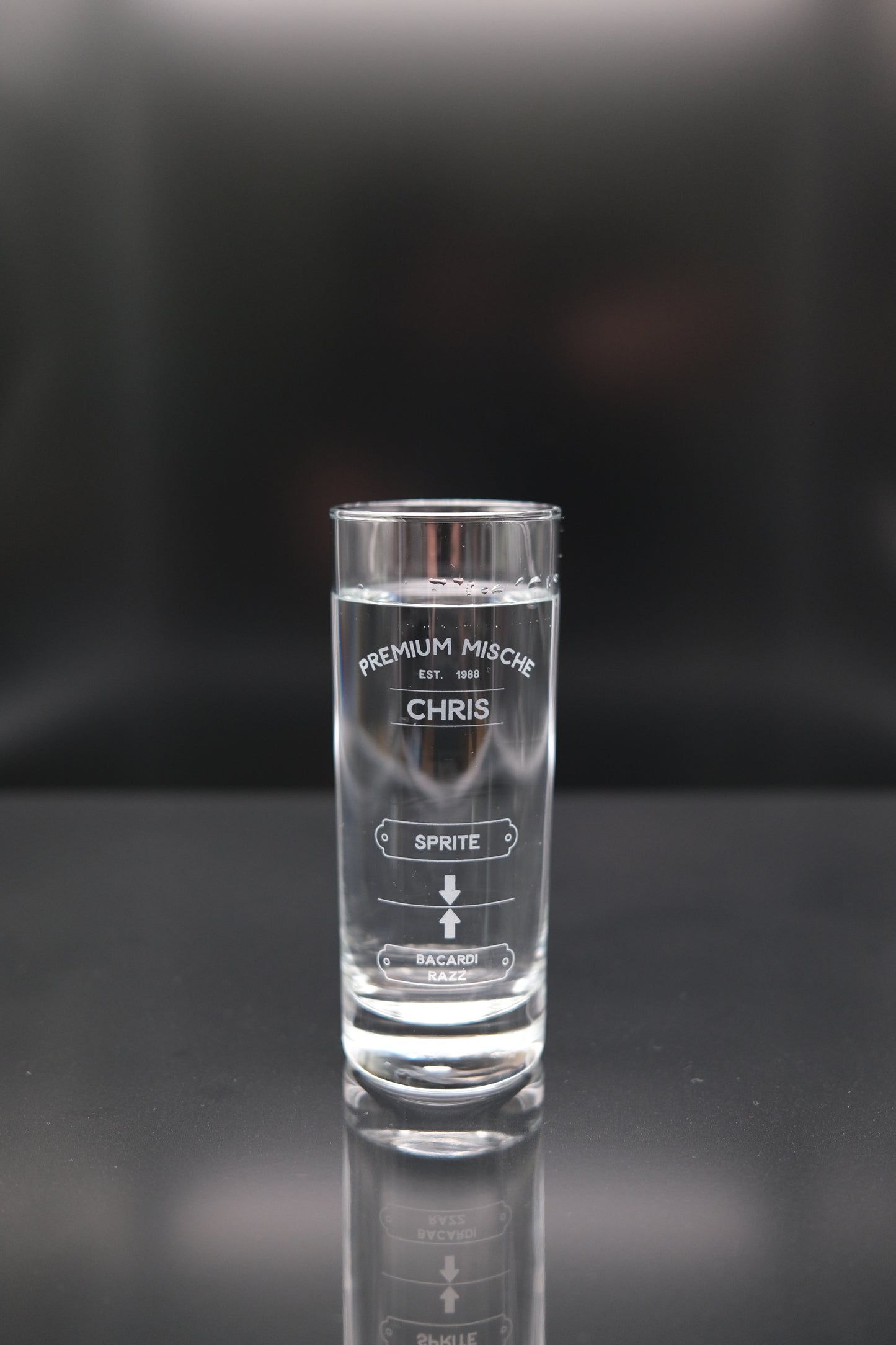 Longdrinkglas – Individuelle Premium Mische mit Wunschname