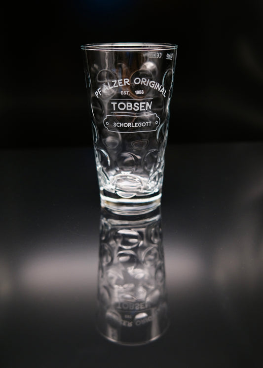 Dubbe Glas – Schorle-Glas mit persönlicher Gravur
