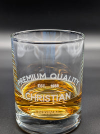 Whisky oder Rum Tumbler – Persönlich graviert mit Stil